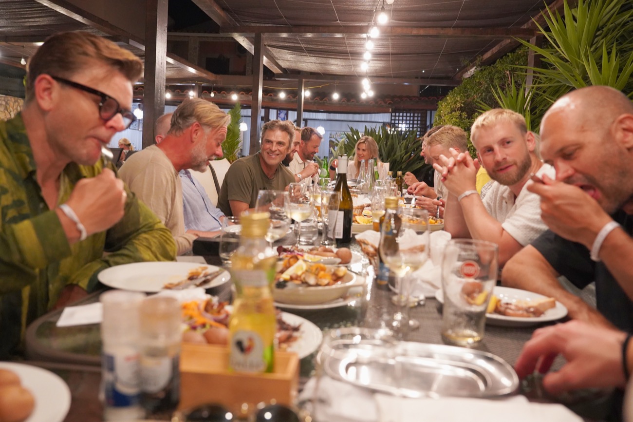 Long dinner table
